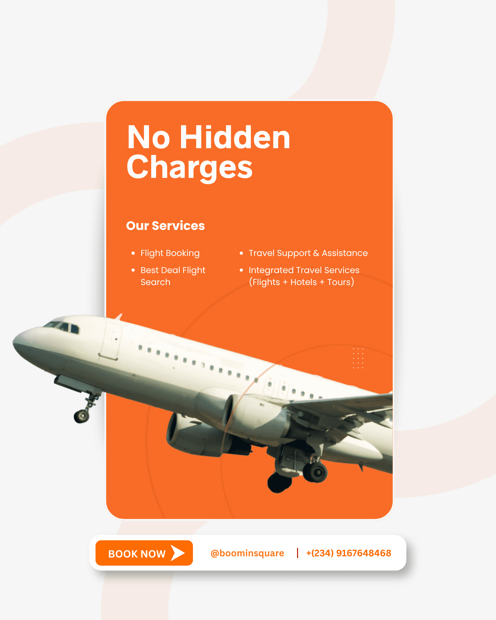 BoominSquare flight campaign poster