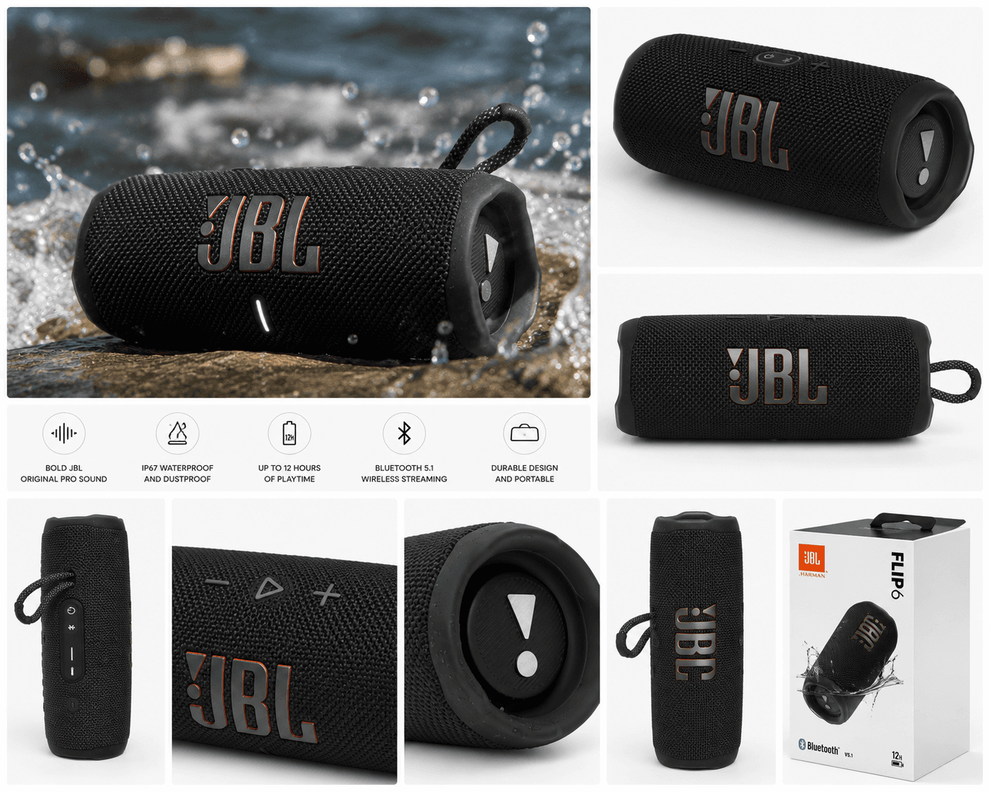 JBL Flip 6 Portable Bluetooth Speaker