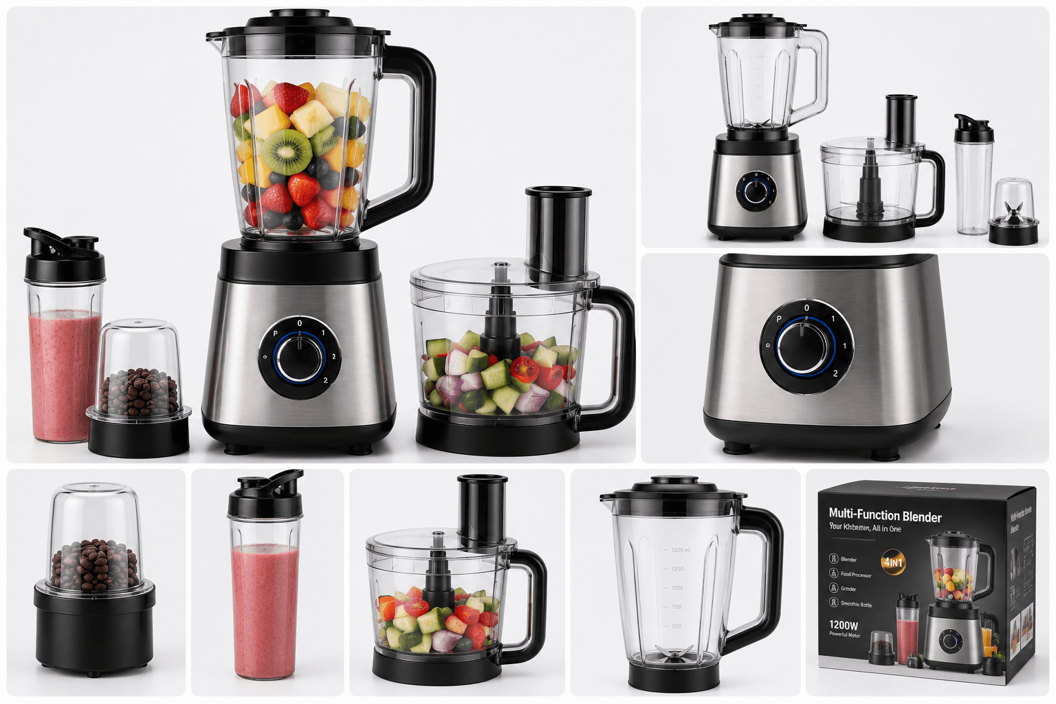 Multi-Function Kitchen Blender & Food Processor – 4-in-1