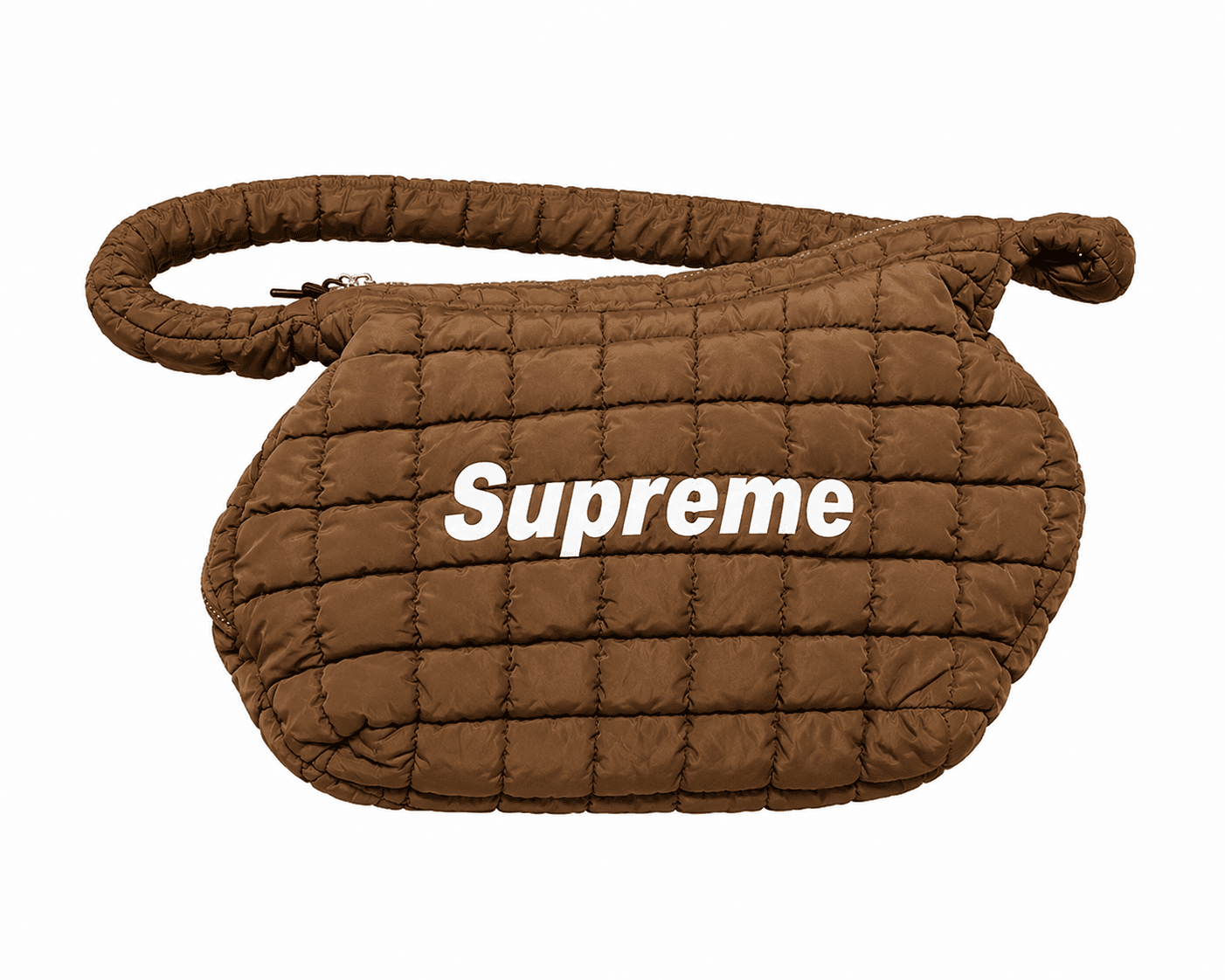 SUPREME QUILTED PUFFER SHOULDER BAG