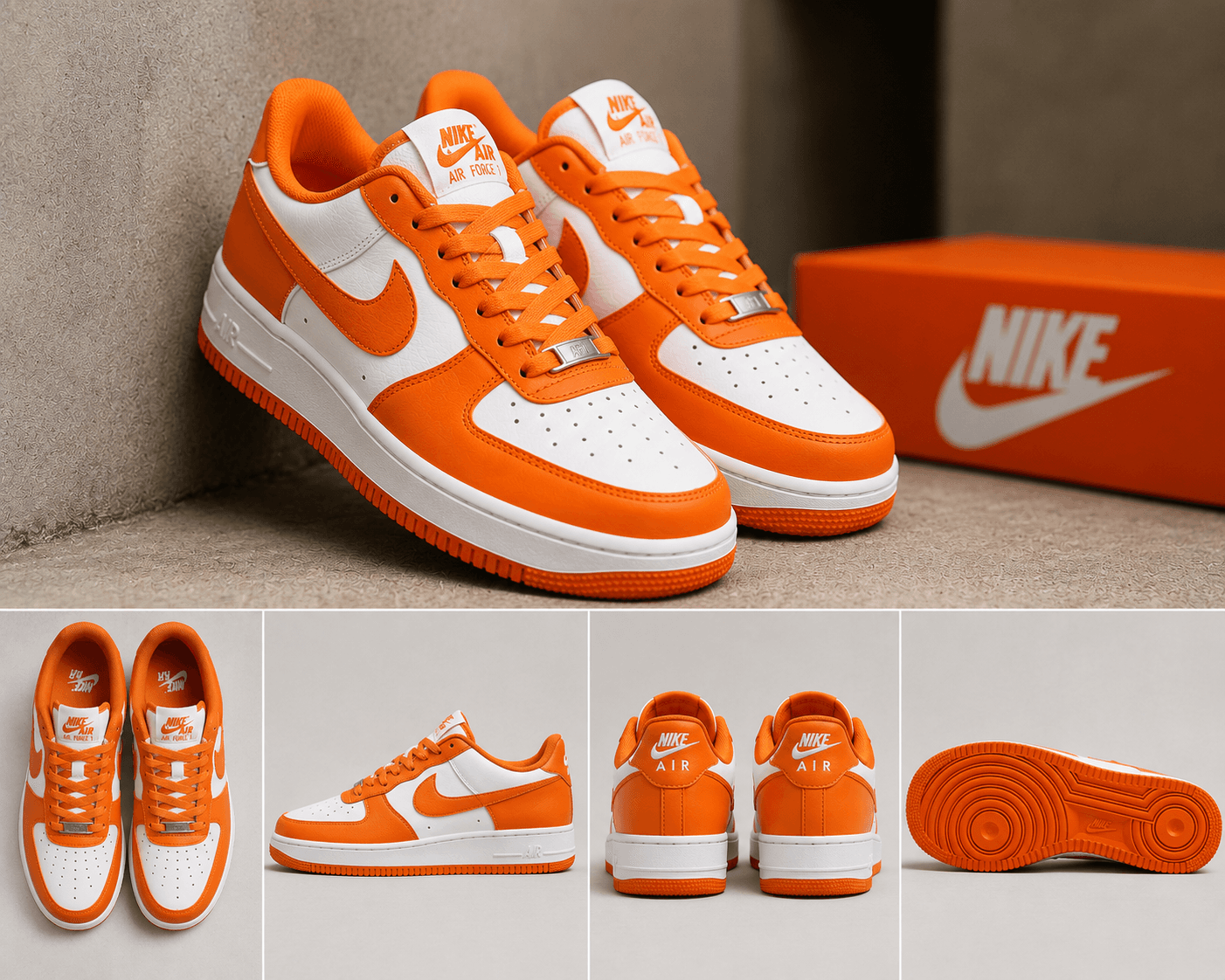 Nike Air Force 1 Low Orange & White